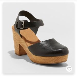 Target Marcia Heeled Black Clog